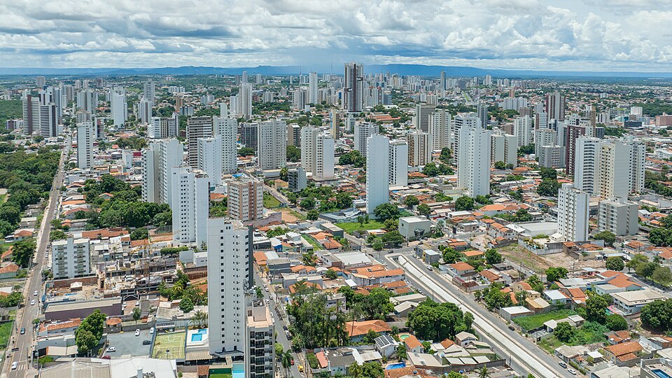 Vista de Cuiabá, capital do estado