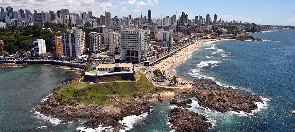 Vista de Salvador, capital do estado