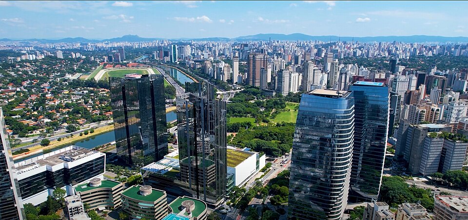 Vista de São Paulo, capital do estado
